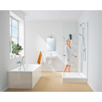 Смеситель для ванной однорычажный с коротким изливом GROHE BauCurve хром латунь 23599000