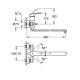 Смеситель для ванной однорычажный с длинным изливом GROHE Eurosmart хром латунь 23992003