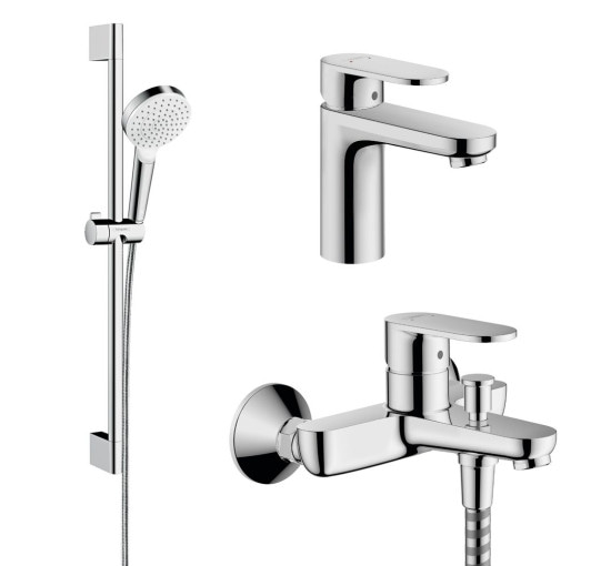 Комплект смесителей для ванной HANSGROHE VERNIS BLEND хром латунь 71550111