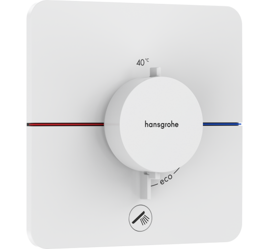 Термостат hansgrohe ShowerSelect Comfort Q для душа 15589700 білий матовий