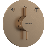Смеситель hansgrohe DuoTurn S для душа скрытого монтажа, бронза 75418140