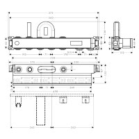 Прихована частина змішувача HANSGROHE RainSelect 15314180