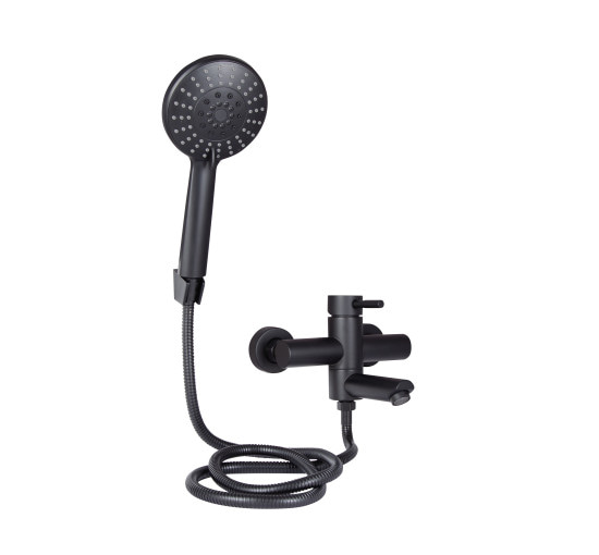 Смеситель для ванны Lidz Aria 05P-BES Black