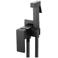 набір гігієнічного душу зі змішувачем прихованого монтажу Rea Fenix чорний (REA-B5687)