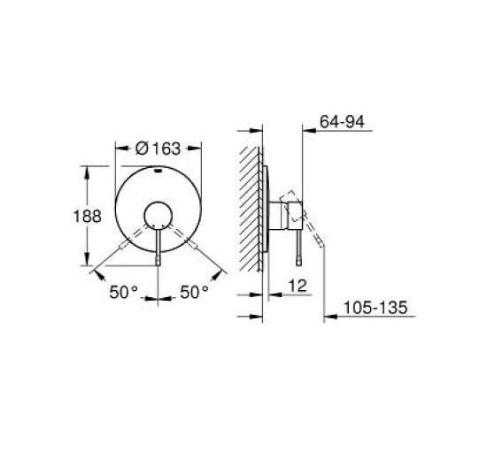 Змішувач для душу Grohe Essence New (19286001)