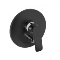 Змішувач для ванни і душу прихованого монтажу Kludi Balance чорний матовий/хром (526508775)