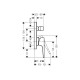 Смеситель Hansgrohe Metropol скрытого монтажа для ванны, душа Brushed Black (32545340)