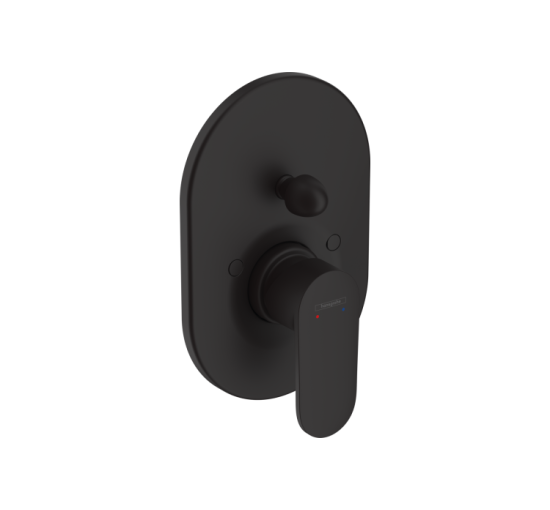 Смеситель Hansgrohe Vernis Blend скрытого монтажа для ванны/душа, верхняя часть 200 Matt Black (71449670)