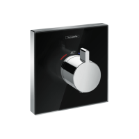 Термостат скрытого монтажа Hansgrohe ShowerSelect Glass Highﬂow Black/Chrome (15734600)