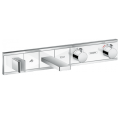 Термостат прихованого монтажу Hansgrohe RainSelect для ванни на 2 клавіші Chrome/White (15359400)