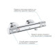 Смеситель для душа с термостатом GROHE QuickFix Precision Feel хром латунь с душевым набором UA202908T2
