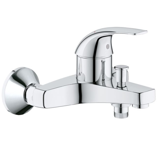 Змішувач у ванну одновентильний із коротким гусаком GROHE Start Curve хром латунь 23768000