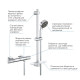 Смеситель для душа с термостатом GROHE Precision Feel хром латунь с душевым набором 34791000