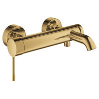 Смеситель для ванной однорычажный с коротким изливом GROHE Essence золото латунь 33624GL1
