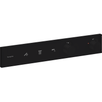 Термостат hansgrohe RainSelect скрытого монтажа на 3 потребителя, черный матовый 15381670