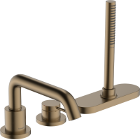 Смеситель hansgrohe Tecturis S на борт ванны, бронза 73447140