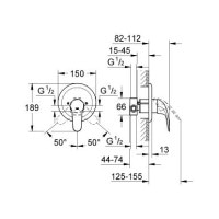 Смеситель для душа Grohe Euroeco скрытый монтаж (32742000)