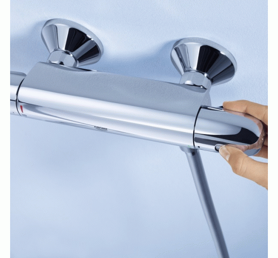 Змішувач термостат для душу Grohe Grohtherm 1000 New+душовий гарнітур Tempesta New (34151003)