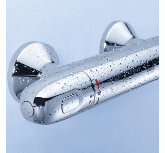 Смеситель термостат для душа Grohe Grohtherm 1000 New+душевой гарнитур Tempesta New (34151003)