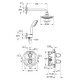 Душовий набір з термостатом Grohe Grohtherm 1000 (34614000)