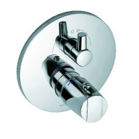 Змішувач для ванни і душу прихованого монтажу з термостатом Kludi Objekta хром (358300538)