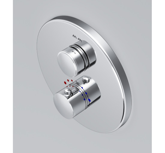 Смеситель для ванны и душа с термостатом, монтируемый в стену AM.PM F50A75700 Inspire V2.0