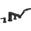 Змішувач Hansgrohe Talis E врізний на край ванни на 4 отвори Matt Black (71748670)