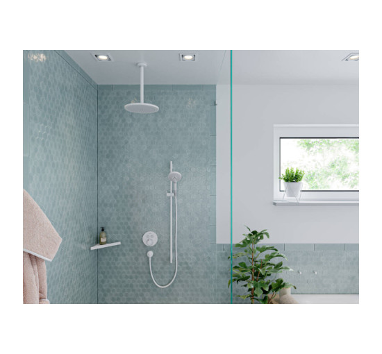 Термостат прихованого монтажу Hansgrohe ShowerSelect S на 2 клавіші Polished Gold Optic (15743990)