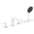 Смеситель Hansgrohe Vivenis врезной на край ванны на 4 отверстия с sBox Matt White (75444700)