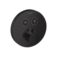 Термостат прихованого монтажу Hansgrohe ShowerSelect S на 2 клавіші Matt Black (15743670)