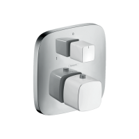 Термостат PuraVida скрытого монтажа на 2 потребителя White/Cr (15771400)