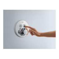 Термостат скрытого монтажа Hansgrohe ShowerSelect S на 2 клавиши Matt Black (15743670)
