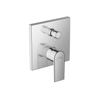 Змішувач Hansgrohe Vernis Shape прихованого монтажу для ванни/душу, верхня частина Chrome (71468000)