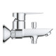 Смеситель для ванной однорычажный с коротким изливом GROHE BauEdge хром латунь 23605001