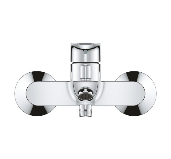 Смеситель для ванной однорычажный с коротким изливом GROHE BauEdge хром латунь 23605001
