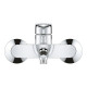 Смеситель для ванной однорычажный с коротким изливом GROHE BauEdge хром латунь 23605001