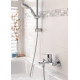 Смеситель для ванной однорычажный с коротким изливом GROHE BauEdge хром латунь 23605001