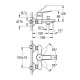 Смеситель для ванной однорычажный с коротким изливом GROHE BauEdge хром латунь 23605001