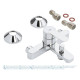Смеситель для ванной однорычажный с коротким изливом GROHE BauEdge хром латунь 23605001