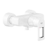 Смеситель в одновентильный душевой GROHE QUADRA белый латунь без душевого набора 32637LS0