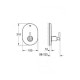 Наружная часть смесителя без скрытой части GROHE ATRIO хром латунь 210x150мм 19396000