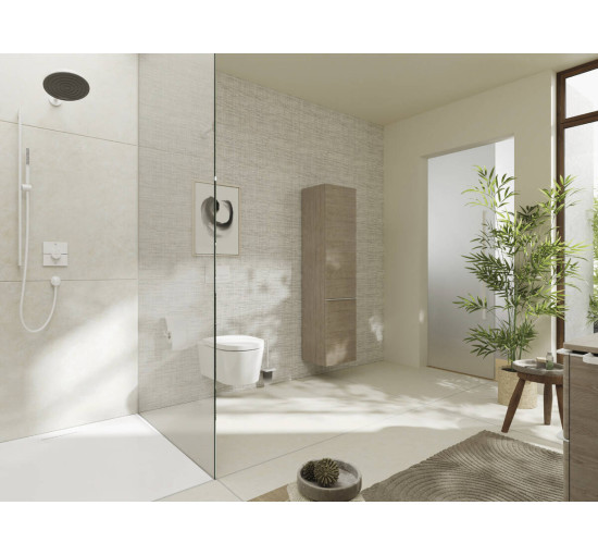 Термостат hansgrohe ShowerSelect Comfort E для душа 15575700 белый матовый