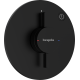 Смеситель hansgrohe DuoTurn S для душа скрытого монтажа, черный матовый 75618670
