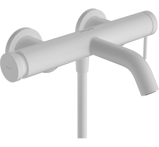 Змішувач hansgrohe Tecturis S для ванни, білий матовий 73422700