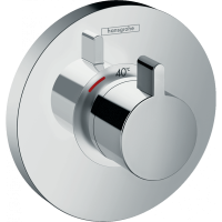 Зовнішня частина змішувача з термостатом без прихованої частини HANSGROHE ShowerSelect S хром латунь 150мм 15741000