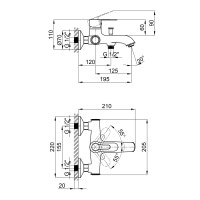 Змішувач для ванни Qtap Rozkos 3055104DC