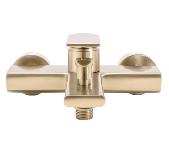 Смеситель для ванны REA VERSO BRUSHED GOLD настенный с изливом