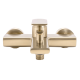 Смеситель для ванны REA VERSO BRUSHED GOLD настенный с изливом