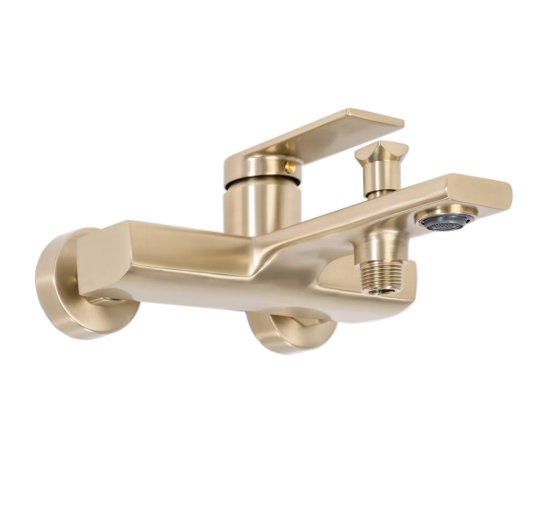 Смеситель для ванны REA VERSO BRUSHED GOLD настенный с изливом