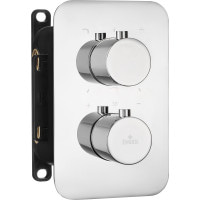 Термостатичний змішувач прихованого монтажу з перемикачем на душ Deante Box хром (BXY 0EBT)